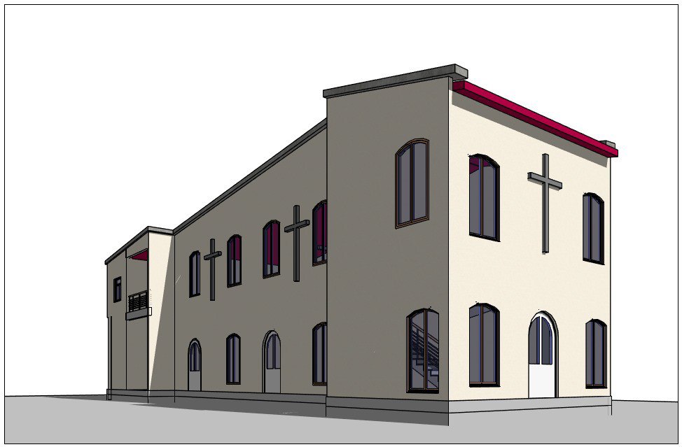 Croquis du Temple à Douala